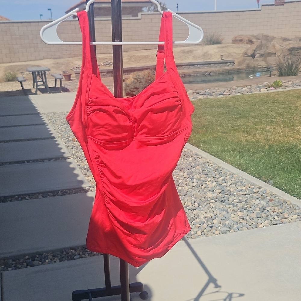 Red One-Piece Swimsuit